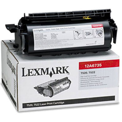 Lexmark 12A6735 Black Toner Cartridge (20,000 Pages)